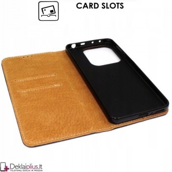 Telone grynos odos dėklas - juodas (Xiaomi Redmi Note 14 5G) Telone grynos odos dėklas - juodas (Xiaomi Redmi Note 14 5G)